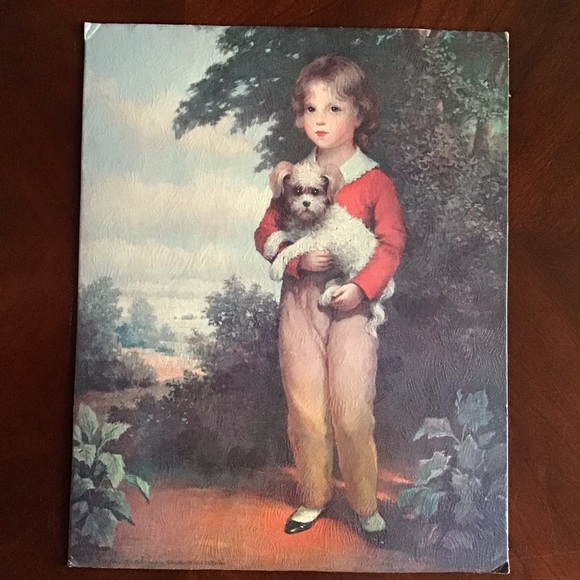 Vintage “Master Simpson” and “Chums” Prints on Cardboard Wall Art (10”x8”) - Picture 2 of 5